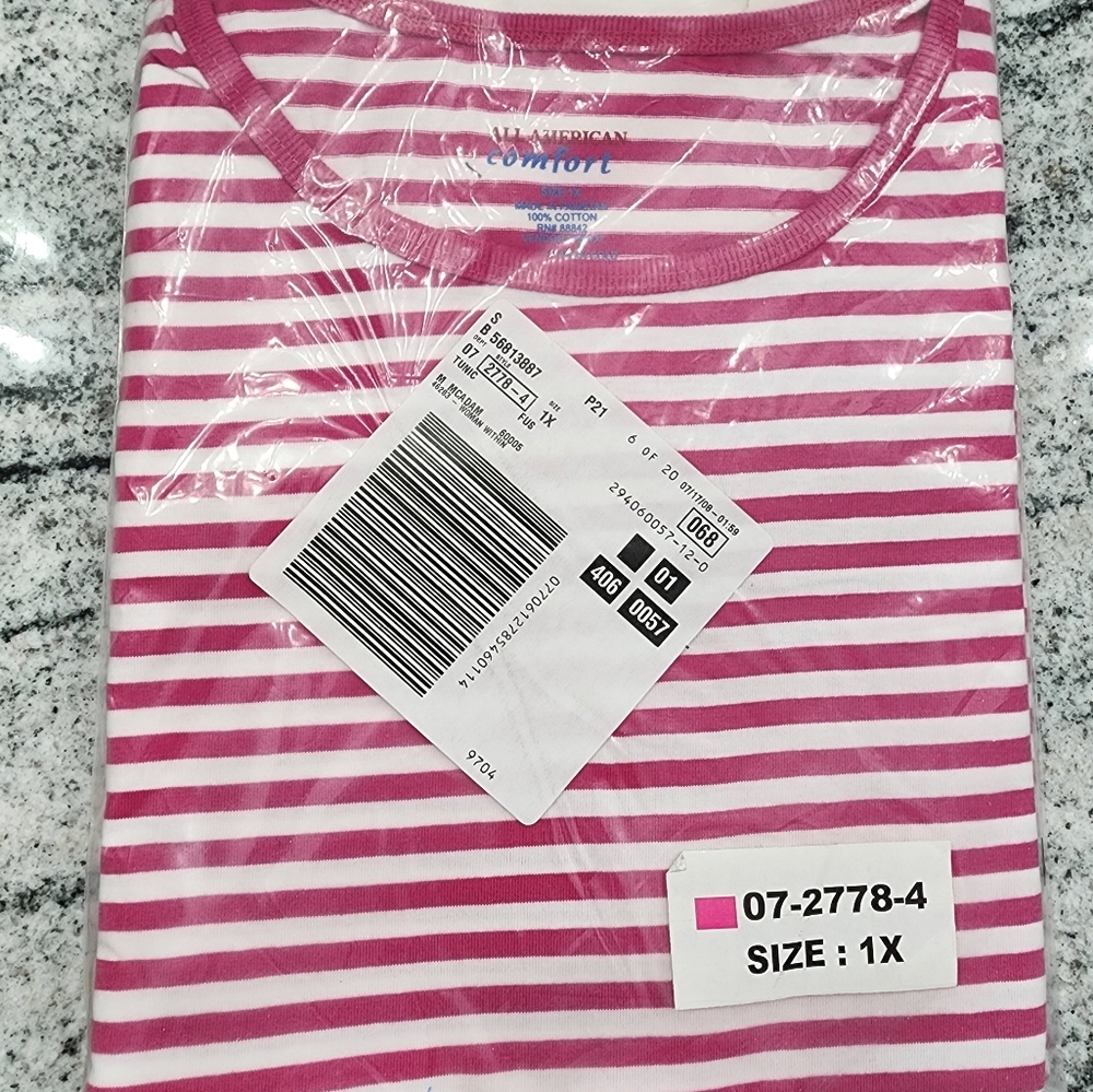 All American Comfort Short Sleeve Top. Size: 1X (multiple listings)